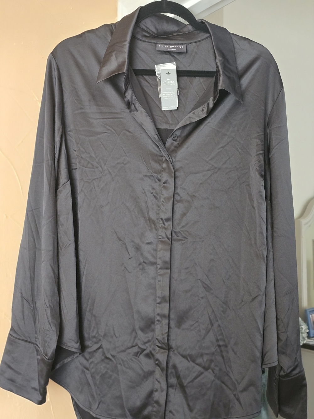 Lane Bryant Women's Satin Shirt